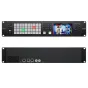Blackmagic Design ATEM Monitoring Rack Panel 40 su 5 colų LCD ekranu, 40 valdymo mygtukais ir priekine talkback jungtimi profesionaliam video stebėjimui ir konvertavimui iš 10G SMPTE-2110 į 12G-SDI ir HDMI