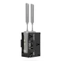Vaxis VS23-TX-AB dvigubo įtampos be laidų vaizdo transliacijos įrenginio laikiklis su dviem D-Tap jungtimis 14.4V ir 28V, greitai atlenkiama plokštė Vaxis ir Teradek transliatoriams, suderinamas su Gold Mount.