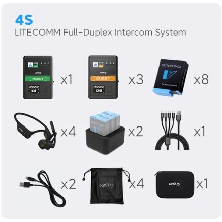 Vaxis LITECOMM Full-Duplex Intercom System 4S