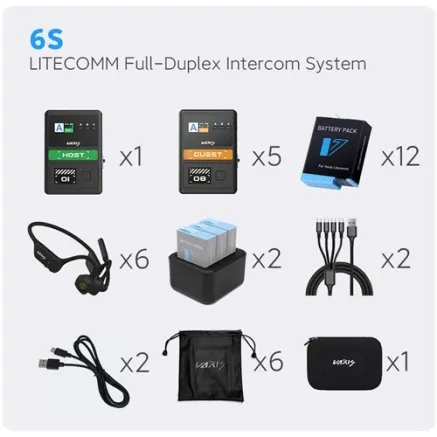 Vaxis LITECOMM Full-Duplex Intercom System 6S