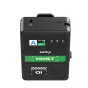 Vaxis Litecomm V1 Host Controller priekinis vaizdas su aktyviu ekranu, NFC jungimo simboliu ir USB-C jungtuvu belaidžiai interkomų sistemai