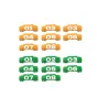 Vaxis L220420 Litecomm Label Sticker - 16 numbered adhesive labels for organization