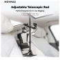 Vaxis Movmax reguliuojamas anglies teleskopinis strypas su telefono laikikliu, skirtas stabiliam filmavimui per automobilio vėjo stiklą, su dvigubomis siurbtukais, 3,9 colio dviguba jungtimi ir rutulinio sujungimo galvute lanksč