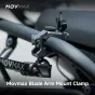 MOVMAX Blade Arm Mount Clamp - juodas vamzdžio kabliukas su rutulio galvute, skirtas DJI Osmo Pocket 3 kamerai, tinkantis 0.9-1.26 colio strypams