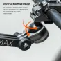 Vaxis MOVMAX Blade Arm tvirtinimo įrenginys su universalia rutulio galva, skirtas lanksčiam DJI Osmo Pocket 3 kamerų kampo reguliavimui ant vamzdžių, su 0.9-1.26 colio diametro tvirtinimo galimybe ir 360° sukimosi galimybe