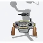 Vaxis Movmax INCONTROL belaidis valdiklis DJI Ronin stabilizatoriams su nuimamu mediniu rankena, viršūninis vaizdas, akcentuojantis valdymo panelę ir ergonomišką dizainą.