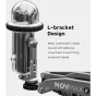 MOVMAX L-formos laikiklis DJI Osmo Pocket 3 vandeniui atspariam dėklui su dvitaškiniu tvirtinimu ir pritaikytomis varžtų skylėmis saugiam tvirtinimui
