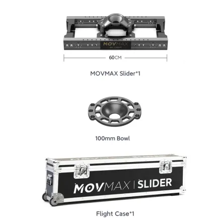 Vaxis MOVMAX Slider With 100mm Bowl Mount (600mm)