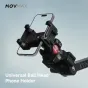 MOVMAX Vaxis universalus rutulinis telefonų laikiklis su 360° sukimu, 90° pasvirimu ir spyruokliniu užsegimu, saugiai fiksuojantis telefoną ant statyvų ar konstrukcijų