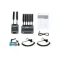 Vaxis STORM 3000 bežiedinio vaizdo transliacijos komplektas su 1 transliuotoju ir 1 priimtikliu, aukso baterijos montu, 8 Blade antenomis, artikuliuojamu laikikliu ir maitinimo kabeliais HDMI ir SDI vaizdams iki 1080p60 kokybės 