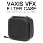 Vaxis VFX VAR23-13 filtrų nešiojimo dėžė — vandens nepraleidžiantis juodas dėžutė 10 filtrams su 105 mm apertūra, su saugančiomis audeklinėmis skiltimis ir saugiu užrakinimu