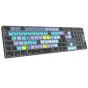 LogicKeyboard DaVinci Resolve Classic TITAN belaidė klaviatūra Mac sistemoms su 60+ spalvotais spartiniais klavišais, apšviestais klavišais su švelniu mėlyna ir purpurine šviesa bei dvigubu Bluetooth/USB jungtimi efektyviam vaiz