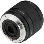 Viltrox AF 15mm f/1.7 E objektyvas Sony E-mount kameroms su šviesiu f/1.7 atvėrimu ir STM autofokusu, šoninis vaizdas
