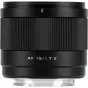 Viltrox AF 15mm f/1.7 E plokščiafokinė objektyvas Sony E-mount kameroms su šviesia f/1.7 atvėrimi ir STM autofokusu