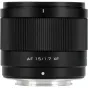 Viltrox AF 15mm f/1.7 XF objektyvas Fuji X prijungimui su rievėtu fokusavimo žiedu ir pažymėtu diafragmos žiedu, skirtu tiksliai kontrolei prastomis apšvietimo sąlygomis.