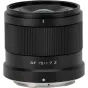 Viltrox AF 15mm f/1.7 Z objektyvas Nikon Z prijungimui - greitas ultraplatus kampas fiksinio fokuso objektyvas su f/1.7 diafragma ir STM autofokusu