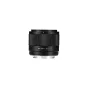 Viltrox AF 25mm F1.7 E objektyvas Sony E-Mount APS-C kameroms, priekis su tekstūriniu fokuso žiedu ir metaliniu prijungimu