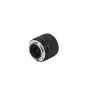 Viltrox AF 25mm F1.7 objektyvas Sony E-mount kameroms su dideliu atvėrimu ir ultrakompaktišku dizainu, rodomas priekio elementas ir metalinė montavimo dalis