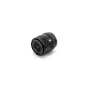Viltrox AF 35mm F1.8 II FE objektyvas Sony E prijungimui su prijungtu objektyvo skliautu, rodantis aiškią optiką ir elegantišką juodą dizainą