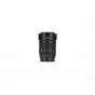 Viltrox AF 55mm F1.8 Z objektyvas Nikon Z prijungimui su prijungtu objektyvo gaubtu, priekis rodantis diafragmos žymes ir STM autofokuso dizainą