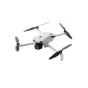DJI Lito 1 baltas spalvos bepilotis orlaivis su išskleistais propeleriais, kompaktiškas ir sulankstomas dizainas, su priekinė kamera ir RC-N3 valdiklio suderinamumu, paruoštas skrydžiui.