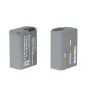 ZGCINE BT-FW50 1030mAh baterija Sony, pilkos spalvos, priekis su saugumo sertifikata žymėmis ir užpakalis su ZGCINE logotipu bei krovimo rodykle