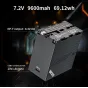 ZGCINE BT-NPF970 9600mAh ličio jonų baterija su OLED ekranu, 7,2V 69,12Wh talpa, greita USB-C PD įkrovimo funkcija, NP-F išvestis ir realaus laiko galios stebėjimas profesionaliam vaizdo įrangai