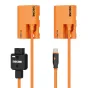 ZGCINE DT-LPE6P dublio baterijos adapteris su D-Tap patino jungtuvu ir USB-C kabeliu, skirtas nuolatiniam energijos tiekimui Canon kameroms
