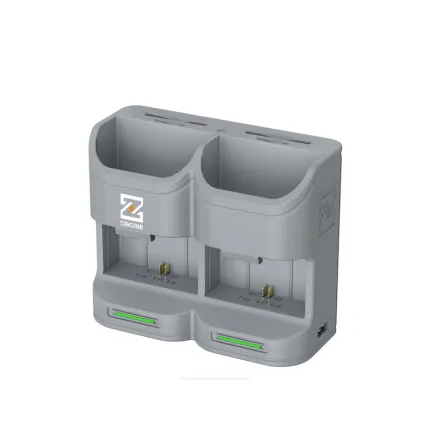 ZGCINE PC2-LPE6 Charging Case - Compact case for 2 Canon LP-E6 batteries, USB-C 