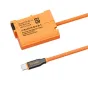 ZGCINE PD-EL15 dublio baterija su USB-C kabeliu nuolatiniam kameros maitinimui, su reguliuojamu 8V išvestimi ir apsauga nuo perkrovos