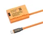 ZGCINE PD-W235 USB-C dublikatų baterija su 60 cm pintu kabeliu, skirta nuolatiniam kameros maitinimui, įvestis 9-12V, išvestis 8V
