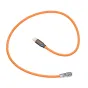 ZGCINE USB-C prie BMPCC kabelis su apvyniotu oranžiniu apvalkalu, 60 cm ilgio, su USB-C PD įvestimi stabiliam 9-12V/2A maitinimui Blackmagic Pocket Cinema kameroms