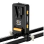ZGCINE VM-VP3 V-mount galios plokštė su USB-C PD, dviem D-Tap išvestimis ir BPU portu, pritvirtinta prie šliuzų sistemos