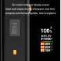 ZGCINE ZG-H110 baterijos rankena su inteligentiniu OLED ekranu, rodančiu realaus laiko galios duomenis, 140W USB-C PD3.1 išvestimi ir D-Tap suderinamumu profesionaliems kameriniams įrenginiams
