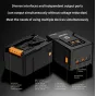 ZGCINE ZG-V99Pro 99Wh 7000mAh V-Mount baterija su skaitmeniniu ekranu ir daugeliu nepriklausomų USB-C PD išvesties portų, leidžiančių vienu metu įkrauti kelis įrenginius