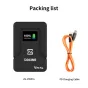 ZGCINE ZG-V99Pro 99Wh V-Mount baterija su smart displejumi, rodančiu 100% įkrovą, ir įtrauktu USB-C PD greito įkrovimo kabeliu profesionalioms vaizdo kameroms ir įrenginiams