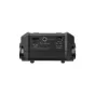 Zoom EXH-6e dvigubo XLR/TRS suvirpinimo kapsulės užpakalinė pusė su fantominės galios įėjimu, 3.5 mm linijinio įėjimo jungtimi ir įjungimo jungikliu kondensatorių ir lapelinių mikrofonų
