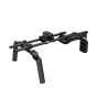 SmallRig peties stabilizatorius Classic Version 4480B su ergonomine rankena, dviem 15mm strypais ir Arca-Swiss montavimo plokšte stabiliam šaudymui ant peties