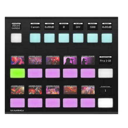 Skaarhoj Frame Shot Pro - Standalone PTZ switcher with 19 RGB buttons