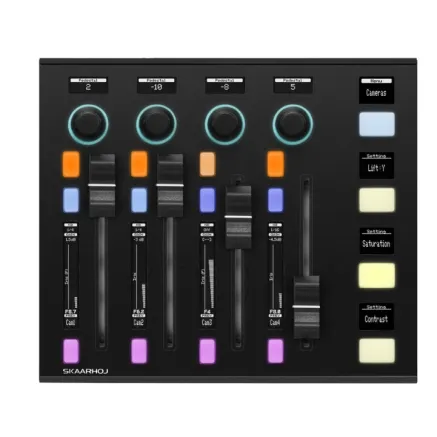 Skaarhoj Wave Board Mini - Compact audio mixing controller with motorized faders