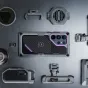 Tilta Khronos Galaxy S26 Ultra Ultimate Kit - Space Gray modulinis korpusas su šaldymo moduliu, fokuso rankena, USB-C centru, magnetiniu ND filtru ir priedais profesionaliam mobiliam filmavimui