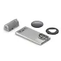 Tilta Khronos Lite Samsung Galaxy S26 Ultra kūrėjų komplektas sidabrinėje spalvoje: modulinis korpusas su Bluetooth valdymo rankena, 58 mm filtrų laikiklis su ND un poliarizuojančiu filtru, bei magnetinė atraminė plokštė profesi