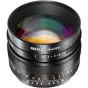 Meike 50mm f/0.95 objektyvas Sony E-mount kameroms su nuostabiu bokeh ir rankiniu fokusavimu, priekinis vaizdas