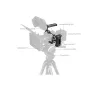 SmallRig kameros karkasas komplektas Sony Alpha 7 IV, 7R V, 7S III su moduliais priedais: monitoriaus montavimo įrenginys, baterijos plokštė, sekantis fokusas, mattebox ir statyvinė - visapusė aliuminio įranga profesionaliam fil