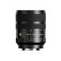 DZO Optics Thypoch AF Voyager 24-50mm f/2.8 pilno kadro objektyvas Sony E-mount kameroms su detaliu priekiniu vaizdu, kuriame aiškiai matomos diafragmos ir fokuso skalės.