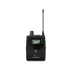 Profesionalus Sennheiser EK IEM G4 belaidis bodypack imtuvas su aktyviu ekranu, rodančiu 548.188 MHz dažnį, skirtas gyvam scenos monitoravimui ir teatro pasirodymams
