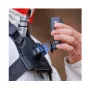 SmallRig krūtinės juostos montavimo sistema su magnetine plokšte ir tryspindu kameros kabliais, skirta DJI Osmo Pocket 4/3, rodanti saugų kameros tvirtinimą rankų laisvai filmuoti POV formatu