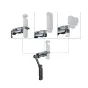 SmallRig 5508 rankinis šokų absorbavimo stabilizatorius su reguliuojamu rankeniu ir hidrauliniu amortizavimu, skirtas veiksmo kameroms, pavyzdžiui, DJI Osmo Pocket ir GoPro.