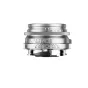 Thypoch DZO Ksana 35mm f/2 ASPH objektyvas su sidabrine chromine apdaila, skirtas Leica M montui, su rankine fokusuojama, 10 lapelių diafragma ir nostalginiu Epoch Coating 84, idealus kinematiniam bokeh ir žemai apšviestoms sąly