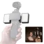 Ulanzi LM06 dvigubos magnetiniai LED užpildymo šviesos, pritvirtintos prie išmaniojo telefono stabilizatoriaus, skirtos vlogams ir mobiliajam turiniui su reguliuojamu šviesos intensyvumu ir magnetiniu tvirtinimu